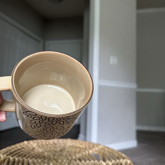 Starbucks Coffee Company 2013 Brown 14oz Leaves Leaf 3 1/2" Tall Mug - Picture 7 of 8
